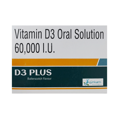 D3 Plus Oral Solution (5ml Each) Butterscotch