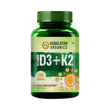 Himalayan Organics Vitamin D3 + K2 As MK7 Tablet