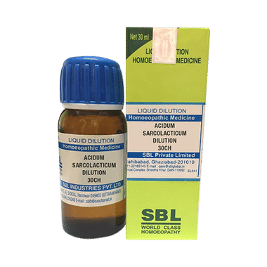 SBL Acidum Sarcolacticum Dilution 30 CH