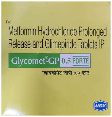Glycomet-GP 0.5 Forte Tablet PR Glycomet-GP 0.5 Forte Tablet PR