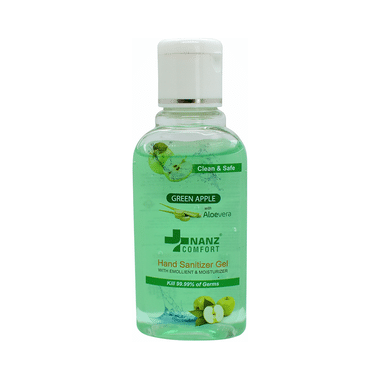 Nanz Comfort Green Apple with Aloevera Hand Sanitizer Gel