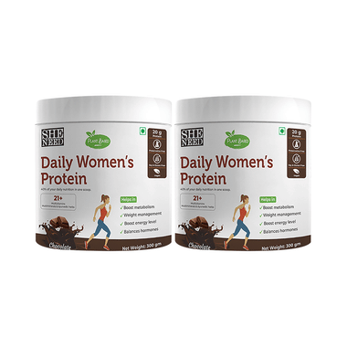 SheNeed Plant Based Daily Women’s Protein Powder (300gm Each) Chocolate