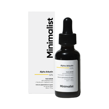 Minimalist 02% Alpha Arbutin Face Serum | Fights Pigmentation And Dark Spots