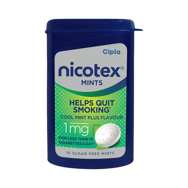 Nicotex 1mg Mints Sugar Free Cool Mint Plus