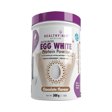 HealthyHey Nutrition Pasteurized Egg White Protein Powder Chocolate