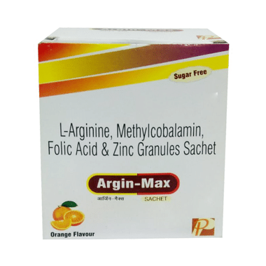 Argin-Max Sachet Orange Sugar Free