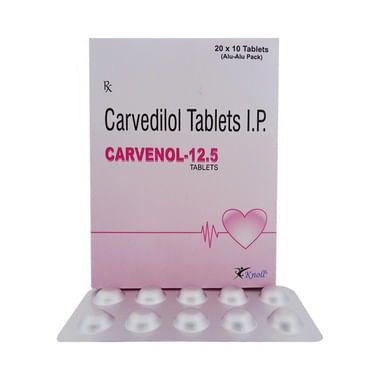 Carvenol 12.5mg Tablet