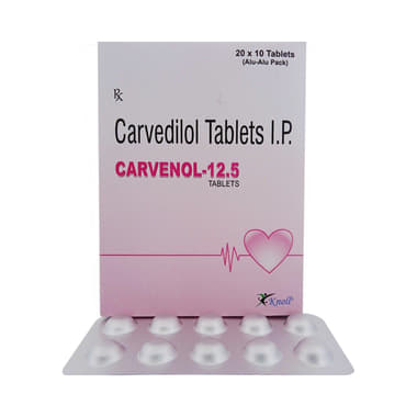Carvenol 12.5mg Tablet