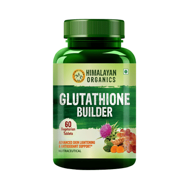 Himalayan Organics Glutathione Builder Vegetarian Tablet, Antioxidant Support for Anti-Ageing