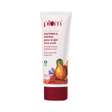 Plum Saffron & Papaya Glow Bright Face Wash