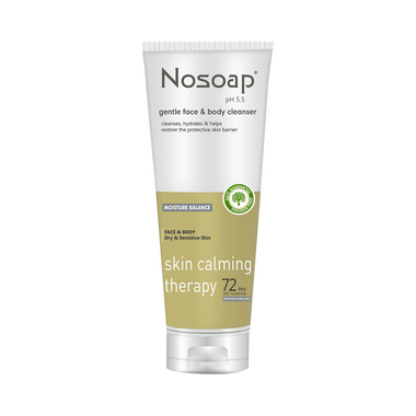 Nosoap Gentle Face & Body Cleanser | Moisture Balance For Dry & Sensitive Skin | Paraben-Free