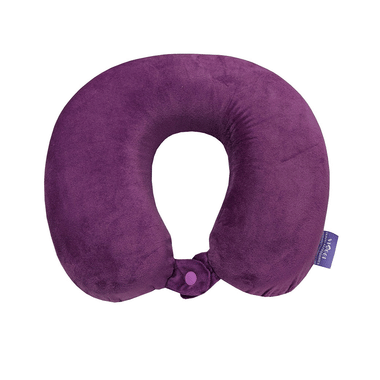 Viaggi Super Soft Memory Foam Neck Pillow Egg Plant