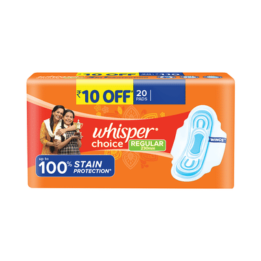 Whisper Choice Wings Sanitary Pads Regular