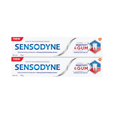 Sensodyne Sensitivity & Gum Toothpaste (70gm Each)