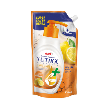Yutika Naturals Complete Protection Hand Wash Lemon Refill