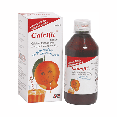 Calcifit Syrup Delicious Mango Milkshake
