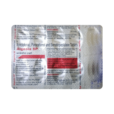 Algesia SP 100mg/325mg/15mg Tablet