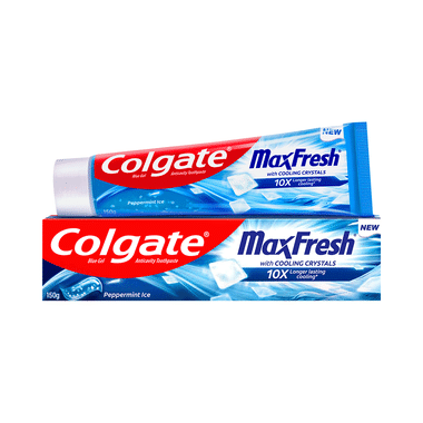 Colgate Maxfresh Peppermint Ice Blue Gel Toothpaste