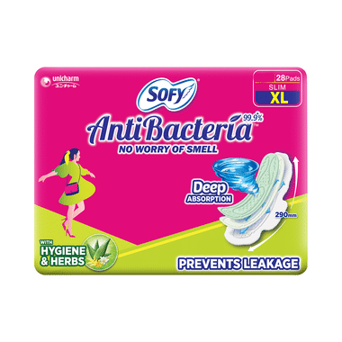 Sofy AntiBacteria 99.9% Sanitary Pads Extra Long