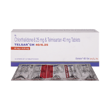 TELsar CH 40mg/6.25mg Tablet