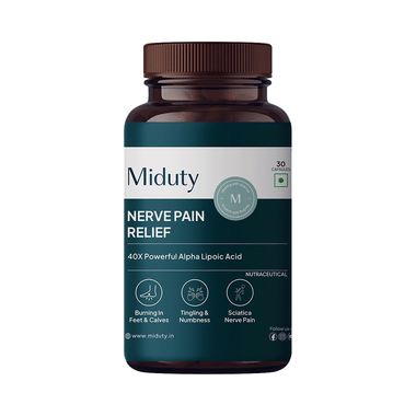 Miduty Nerve Pain Relief Capsule | Alpha Lipoic Acid-B Vitamins Neuropathy Support