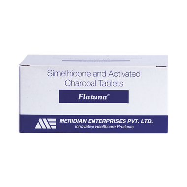 Flatuna Tablet With Simethicone & Activated Charcoal | For Fast & Safe Relief From Gas