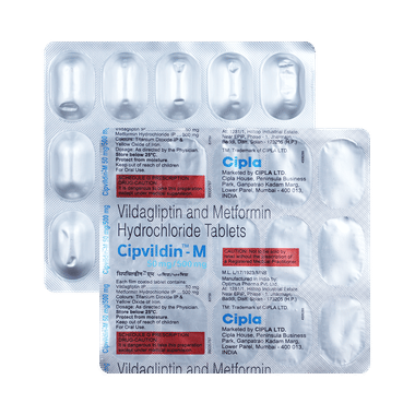 Cipvildin M 500mg/50mg Tablet
