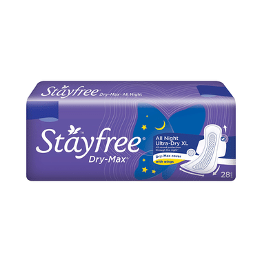 Stayfree Dry-Max All Night Ultra-Dry Pads XL