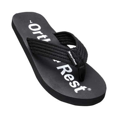 Ortho + Rest Extra Soft Men Slipper Orthopedic For Home Daily Use Slippers Black 11