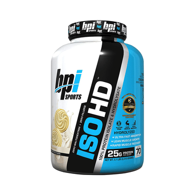 BPI Sports ISO HD 100% Whey Protein Isolate & Hydrolysate Vanilla Cookies