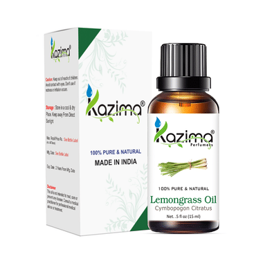Kazima Perfumers 100% Pure & Natural Lemongrass Oil