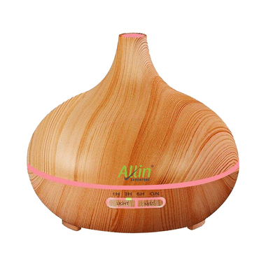 Allin Exporters DT 502LW Aromatherapy Diffuser & Ultrasonic Humidifier (500ml Tank) Light Wood