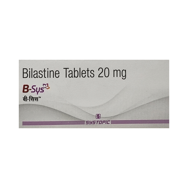 B Sys 20mg Tablet