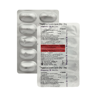Pregastar D 50mg/20mg Capsule