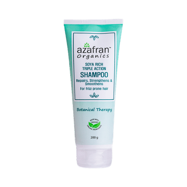 Azafran Organics Soya Rich Triple Action Shampoo