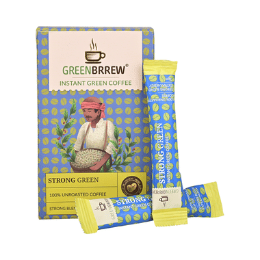 GreenBrrew Coffee Sachet (3gm Each) Strong Green