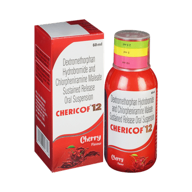 Chericof 12 Oral Suspension Cherry