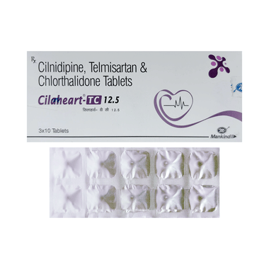 Cilaheart TC 40mg/10mg/12.5mg Tablet