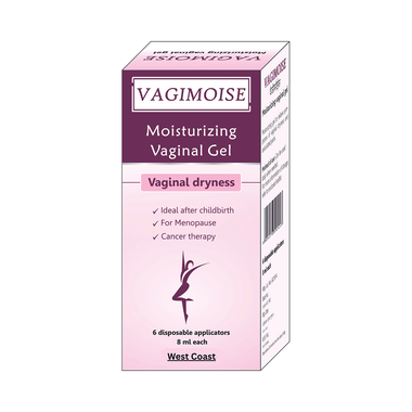 West-Coast Vagimoise Moisturizing Vaginal Gel Applicator with Intense Moisturisation (8ml Each)