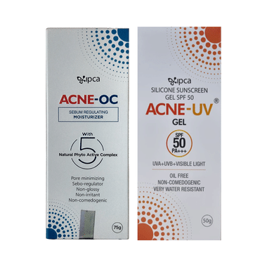 Combo Pack of Acne-UV Sunscreen SPF 50 & Acne -OC Sebum Regulating Moisturizer