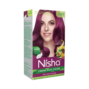 Nisha Creme Hair Color Wine Burgundy