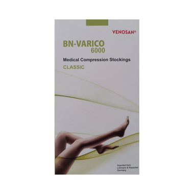 BN-VARICO 6000 Medical Compression Stockings Classic Thigh Length Beige XL
