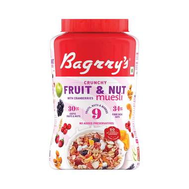 Bagrry's Crunchy Fruit And Nut With Cranberries Muesli