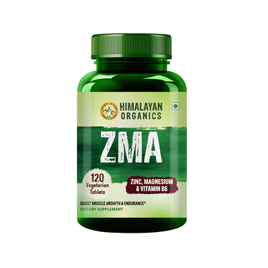 Himalayan Organics ZMA Vegetarian Tablet Night Time Sports Recovery Supplements Boost Muscle Tablet