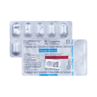 Prixain D 50mg/20mg Capsule