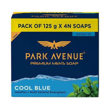 Park Avenue Premium Men's Soap (125gm Each) Cool Blue