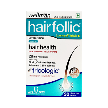 Wellman Hairfollic Hair Supplement Tablet Gluten Free