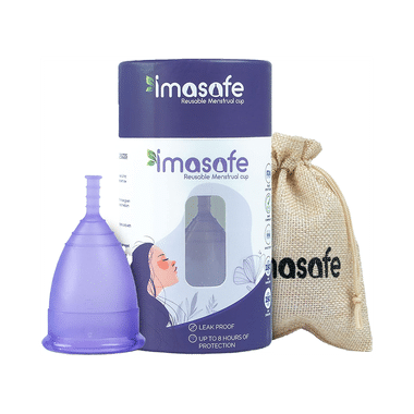 Imasafe Reusable Menstrual Cup Purple Medium