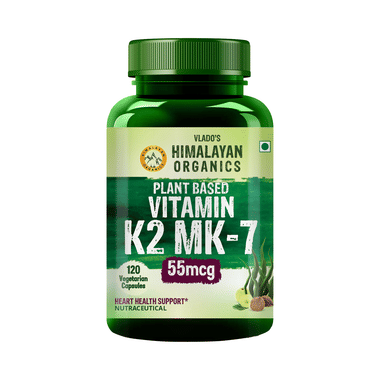 Vlado's Himalayan Organics Plant Based Vitamin K2 55mcg Vegetarian Capsule