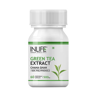 Inlife Green Tea Extract 500mg With Polyphenols | Veg Capsule